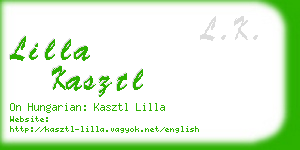 lilla kasztl business card